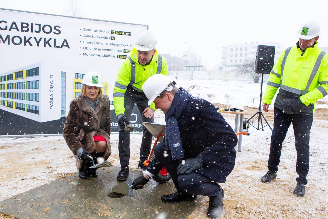 Vilniuje statoma nauja mokykla