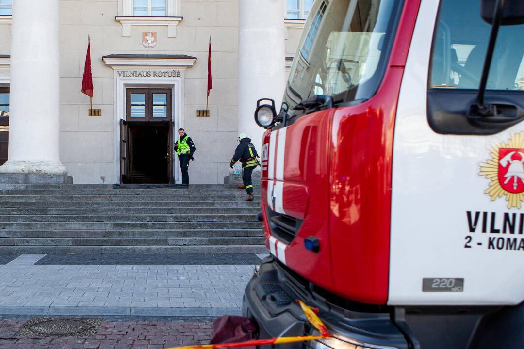 Gaisras Vilniaus rotušėje