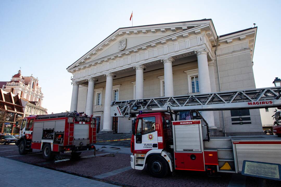 Gaisras Vilniaus rotušėje