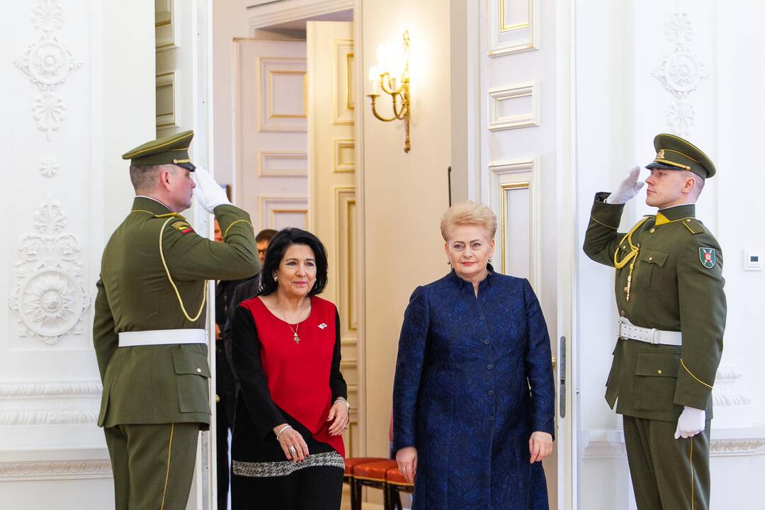 Į Lietuvą atvyko Gruzijos prezidentė