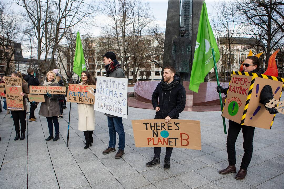 Pasaulinio jaunimo klimato streikas Vilniuje