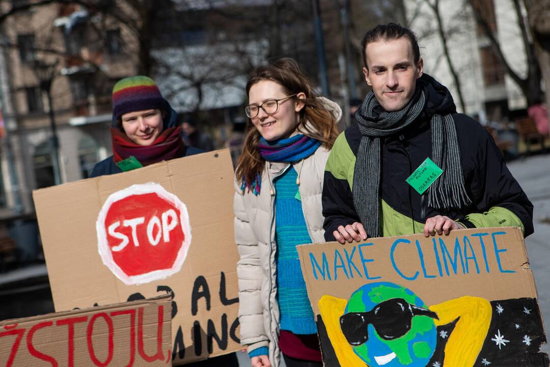 Pasaulinio jaunimo klimato streikas Vilniuje