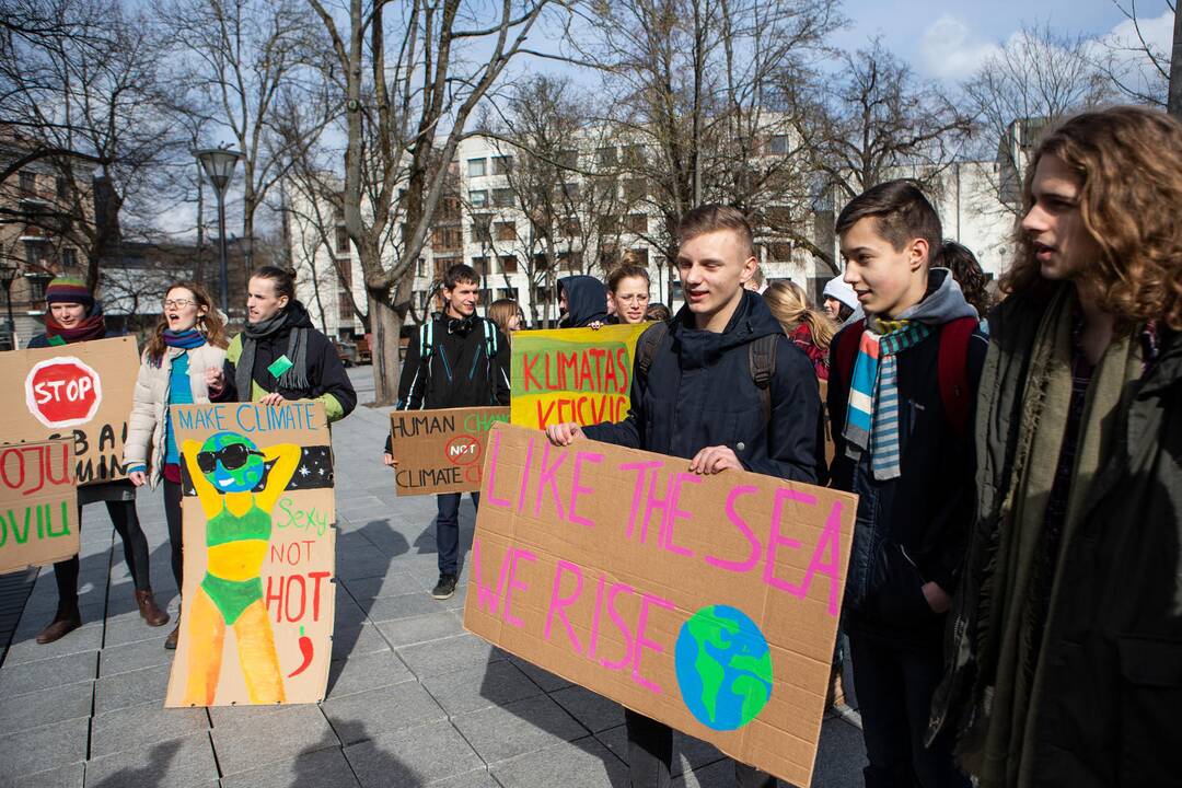 Pasaulinio jaunimo klimato streikas Vilniuje