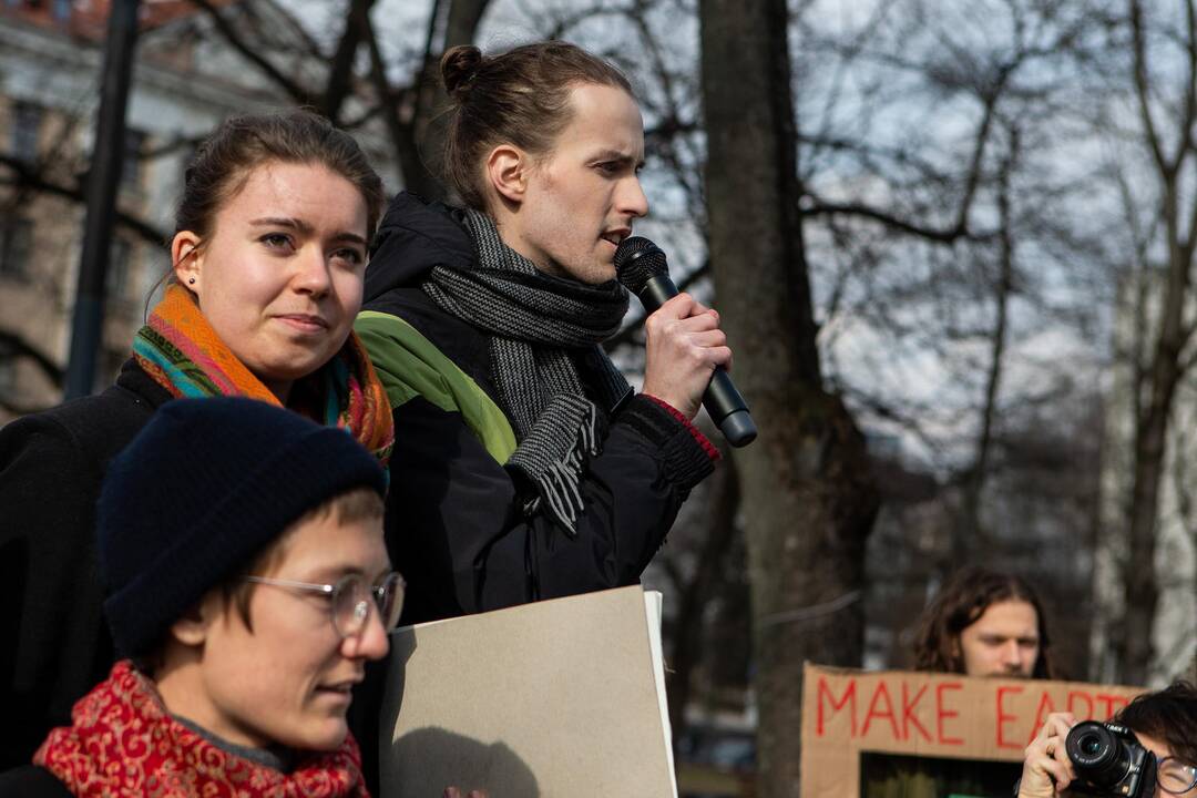 Pasaulinio jaunimo klimato streikas Vilniuje