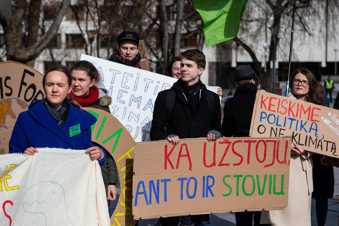 Pasaulinio jaunimo klimato streikas Vilniuje