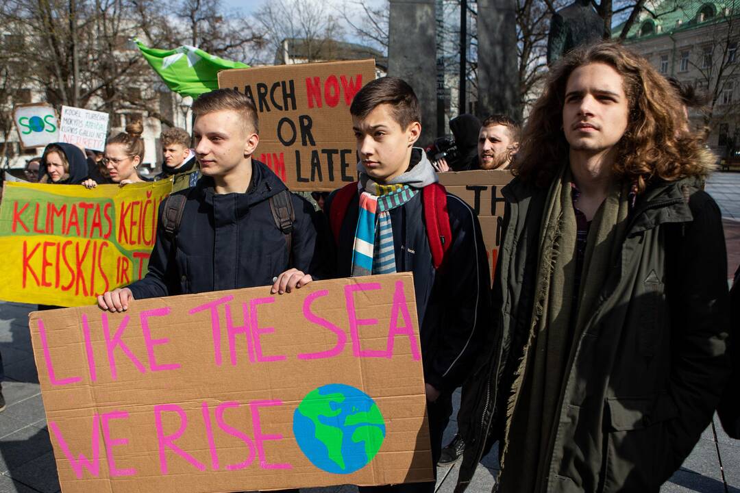 Pasaulinio jaunimo klimato streikas Vilniuje