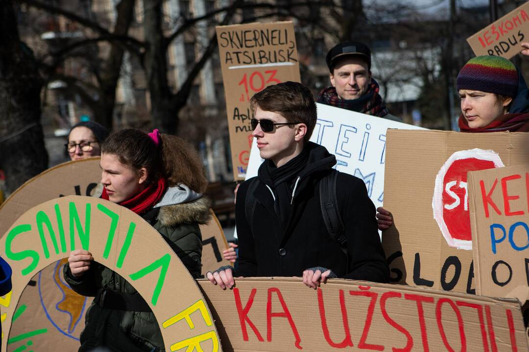 Pasaulinio jaunimo klimato streikas Vilniuje