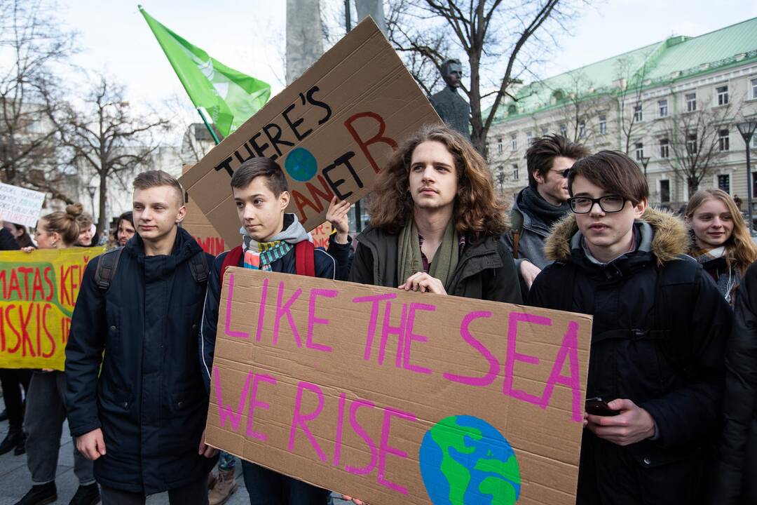 Pasaulinio jaunimo klimato streikas Vilniuje