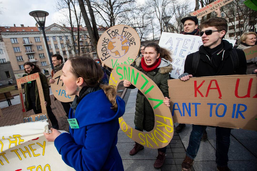 Pasaulinio jaunimo klimato streikas Vilniuje