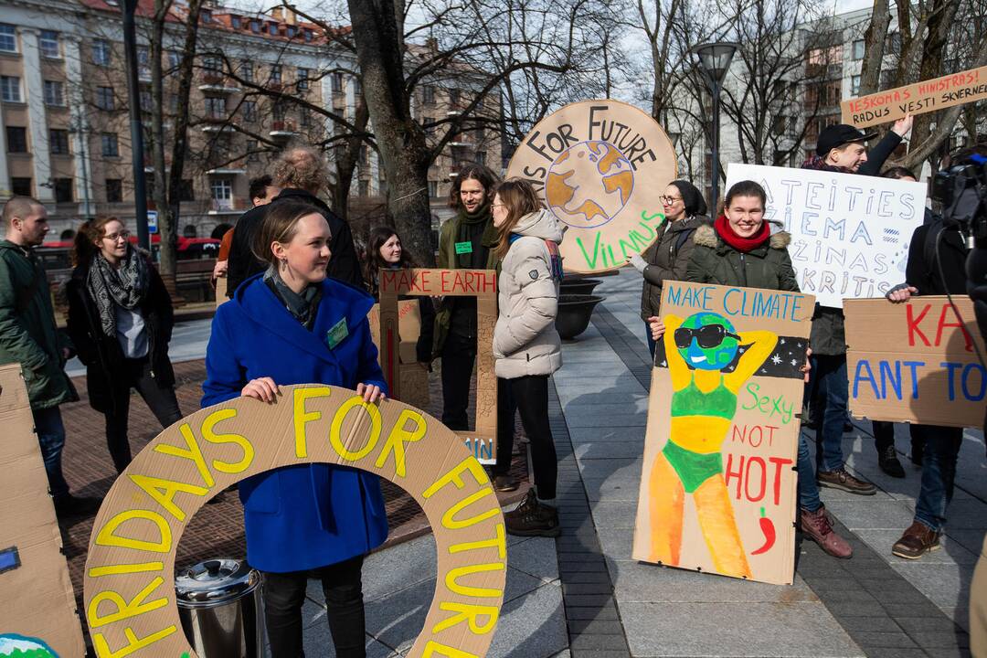 Pasaulinio jaunimo klimato streikas Vilniuje