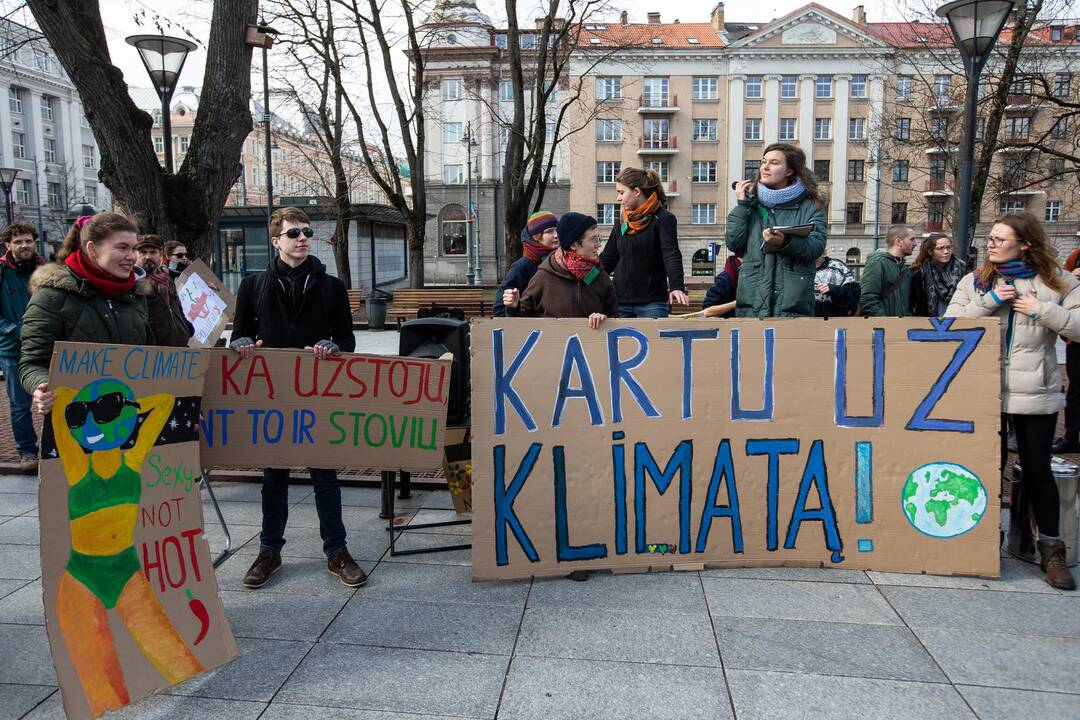 Pasaulinio jaunimo klimato streikas Vilniuje