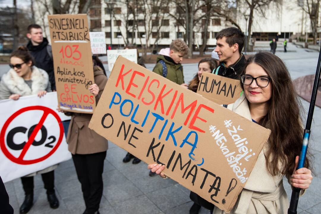 Pasaulinio jaunimo klimato streikas Vilniuje