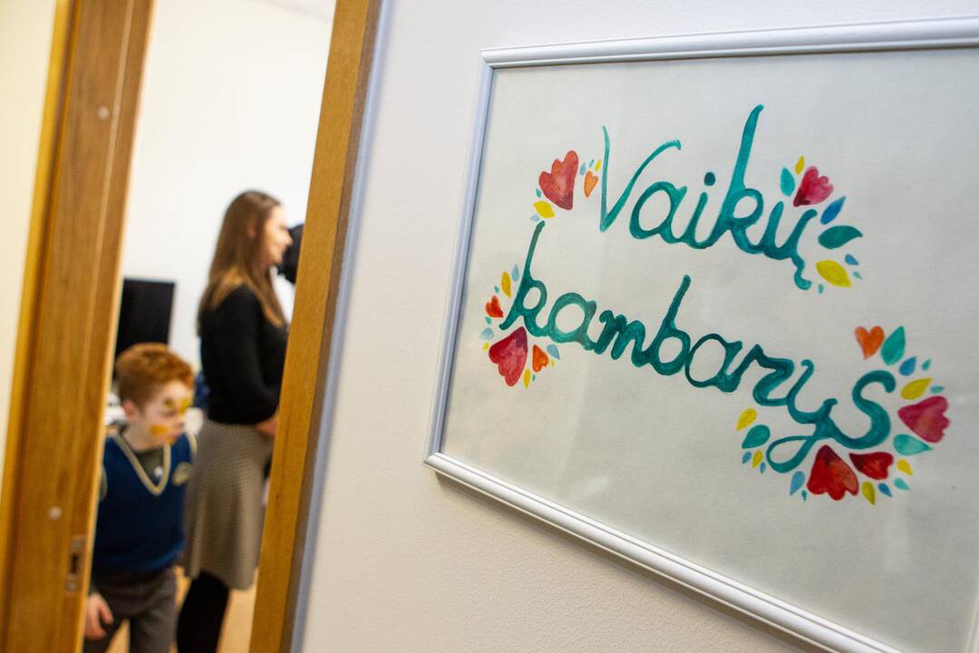 Vidaus reikalų ministerijoje įrengtas vaikų kambarys