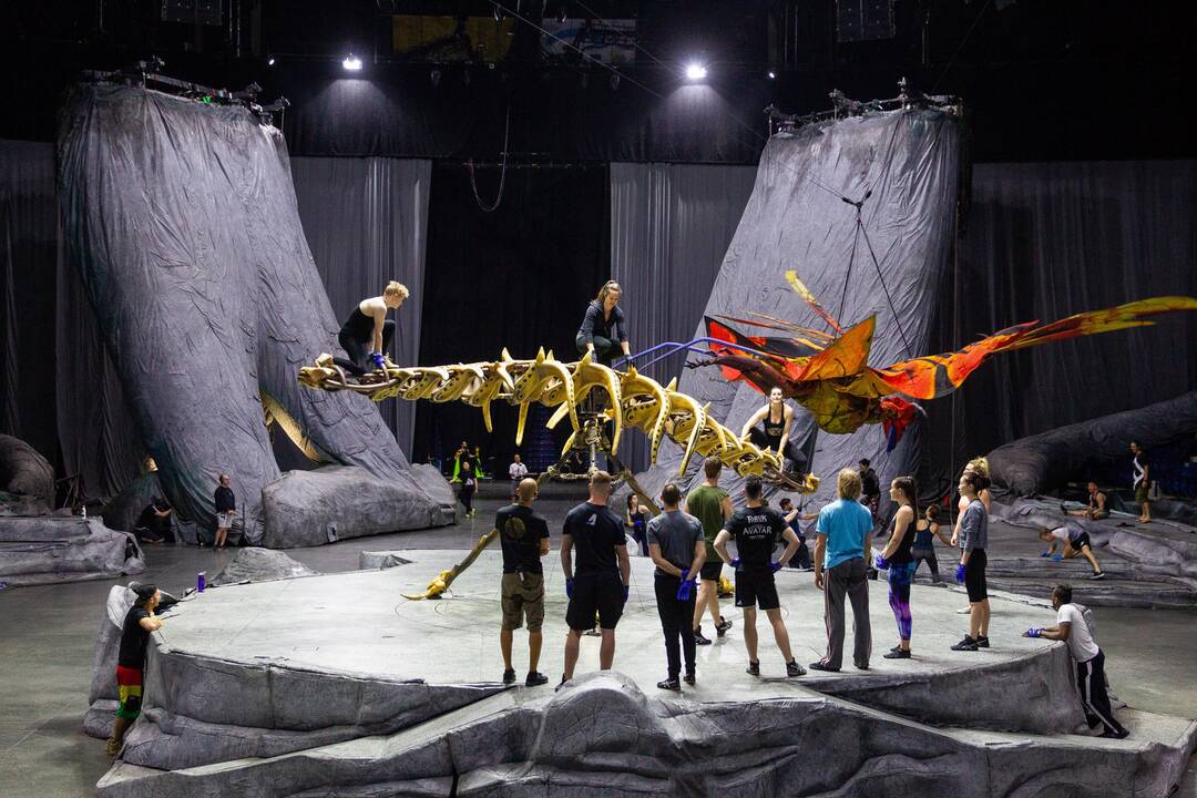 „Cirque du Soleil“ pasirodymo užkulisiai