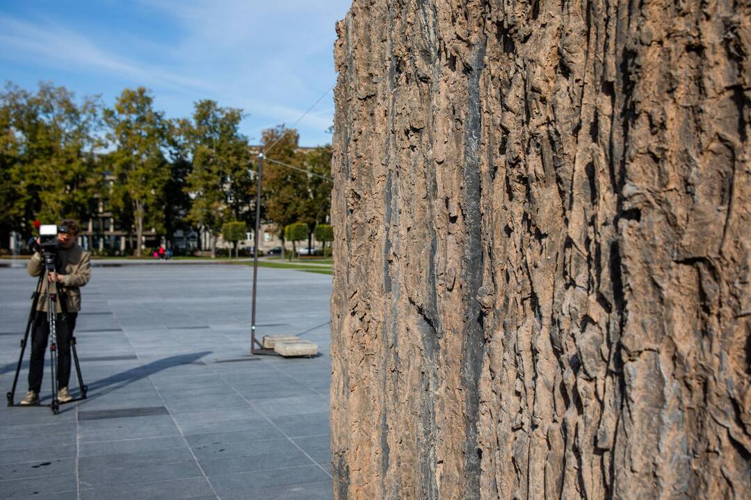 Laisvės kalvos maketas Lukiškių aikštėje