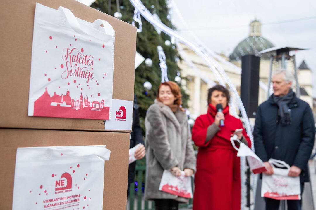 Paskelbta akcija „Kalėdos sostinėje be plastiko“