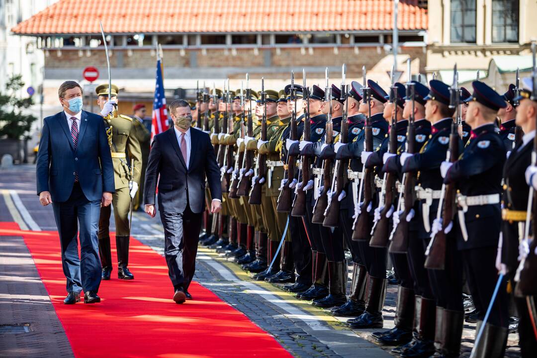 JAV kariuomenės sekretoriaus sutikimo ceremonija