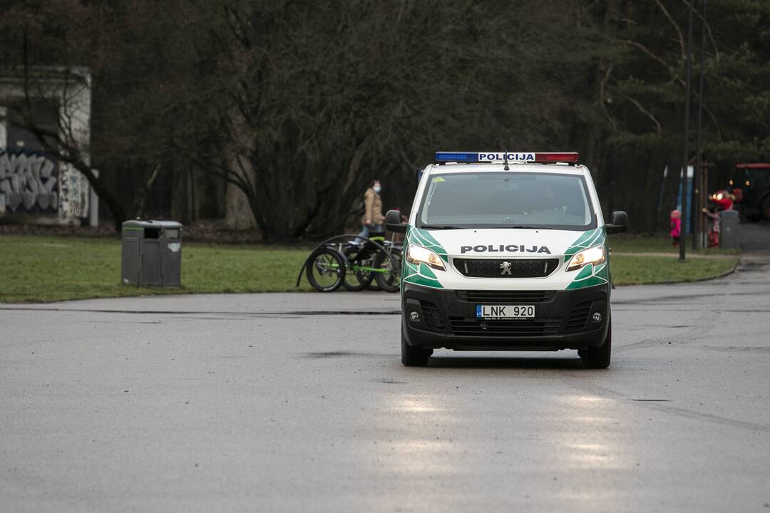 Spaudos konferencija dėl policijos darbo