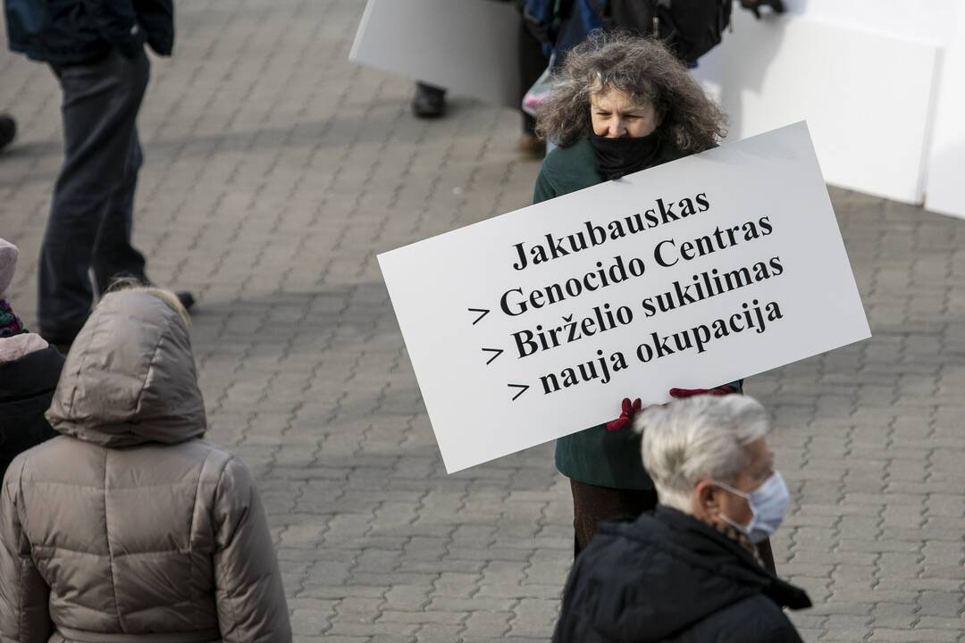 Prie Seimo – A. Jakubausko palaikymo mitingas