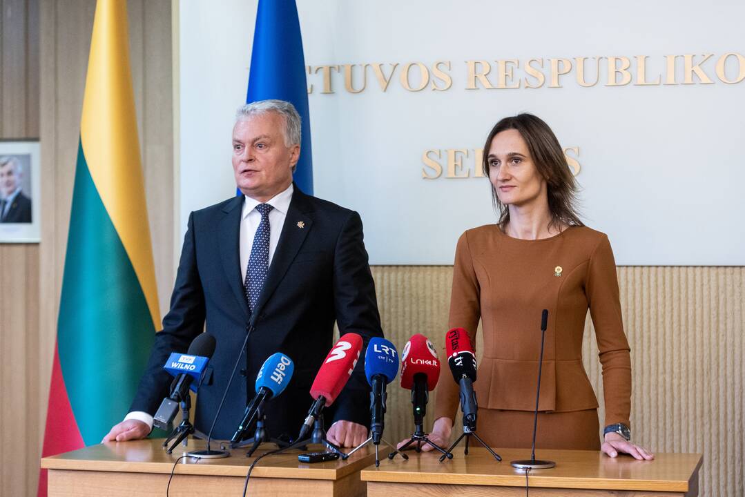 Seimo pirmininkė skeptiška dėl prezidento siūlymo gynybai skirti 3 proc. BVP