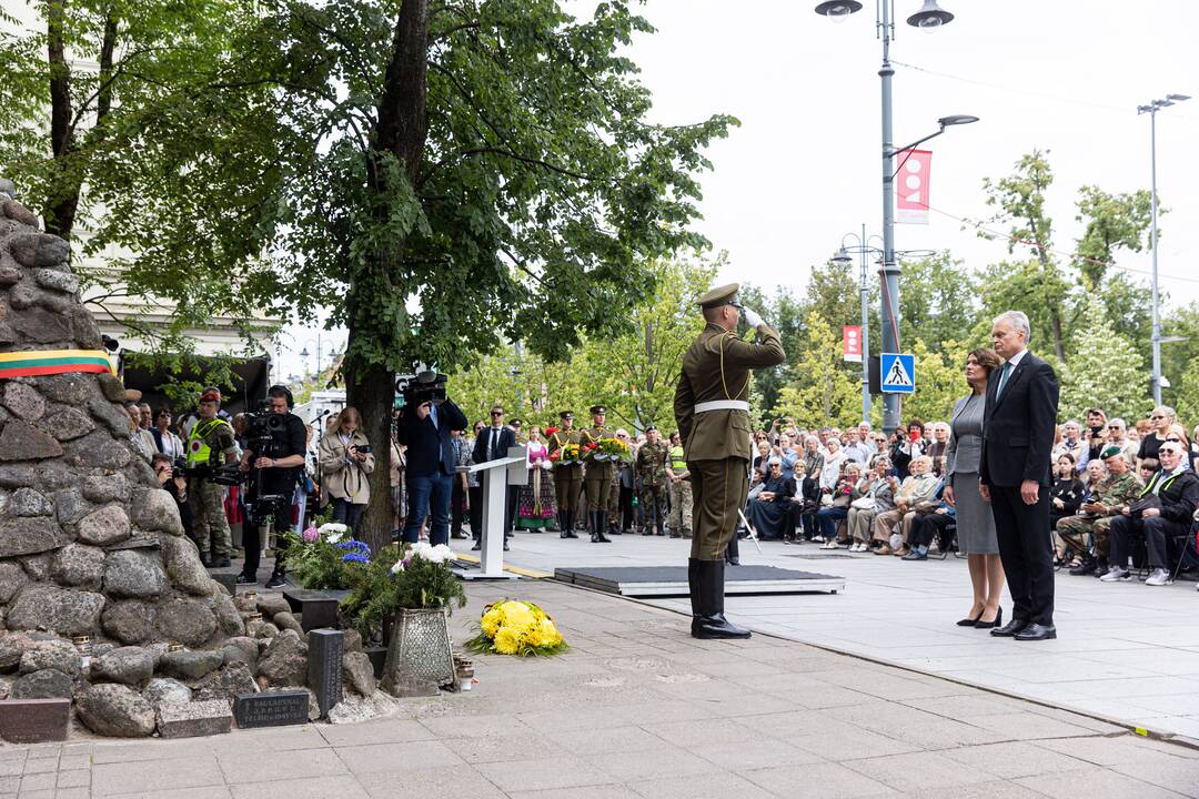 Okupacijos, genocido ir sovietmečio represijų aukų pagerbimo ceremonija