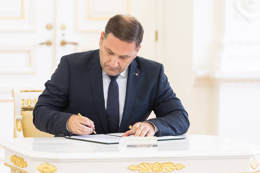 STT vadovo L. Pernavo ir pavaduotojų priesaika
