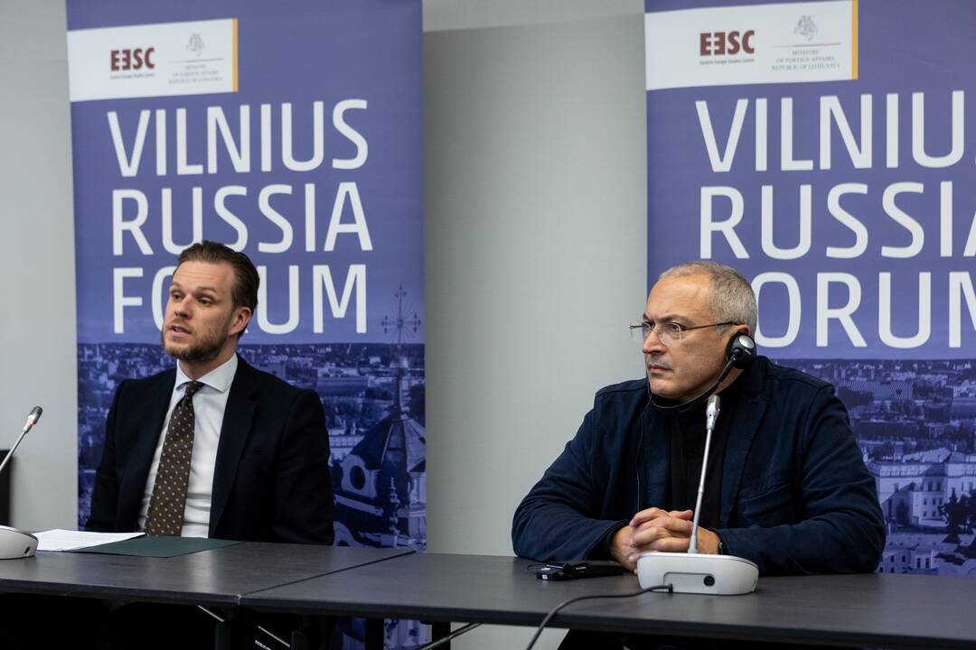 G. Landsbergio ir M. Chodorkovskio spaudos konferencija