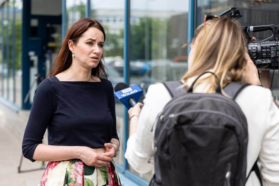 Profsąjungų mitingas prie Baltarusijos ambasados