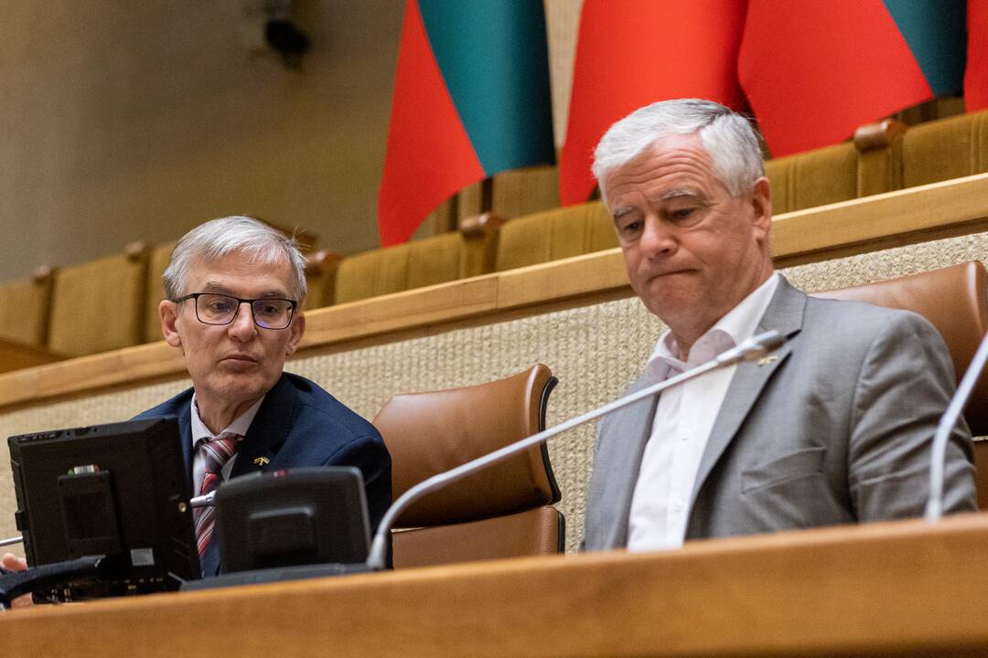 Opozicijos protestas: dirba kitoje salėje