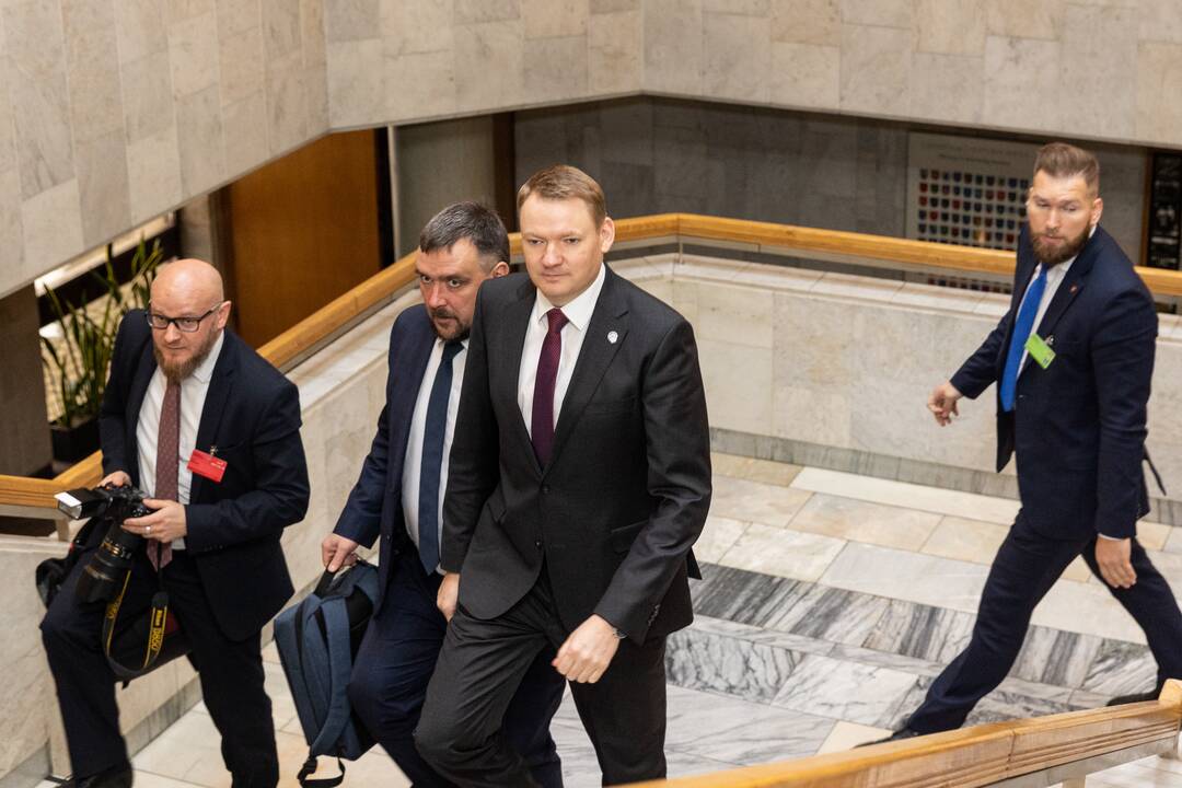 Lietuvoje vieši Latvijos parlamento pirmininkas