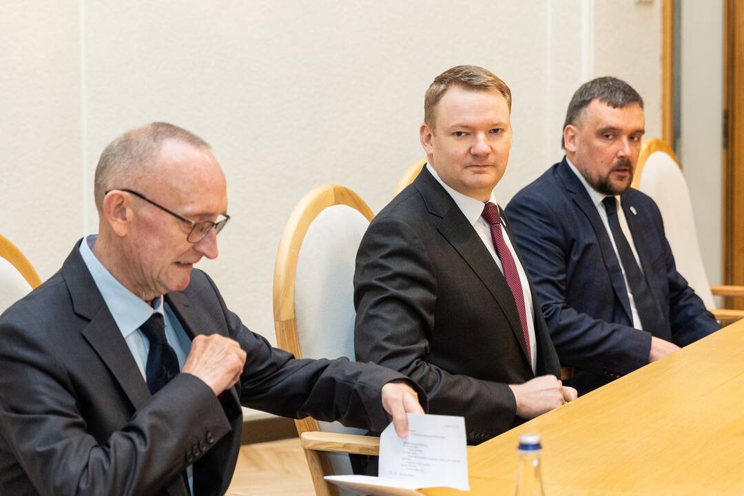 Lietuvoje vieši Latvijos parlamento pirmininkas