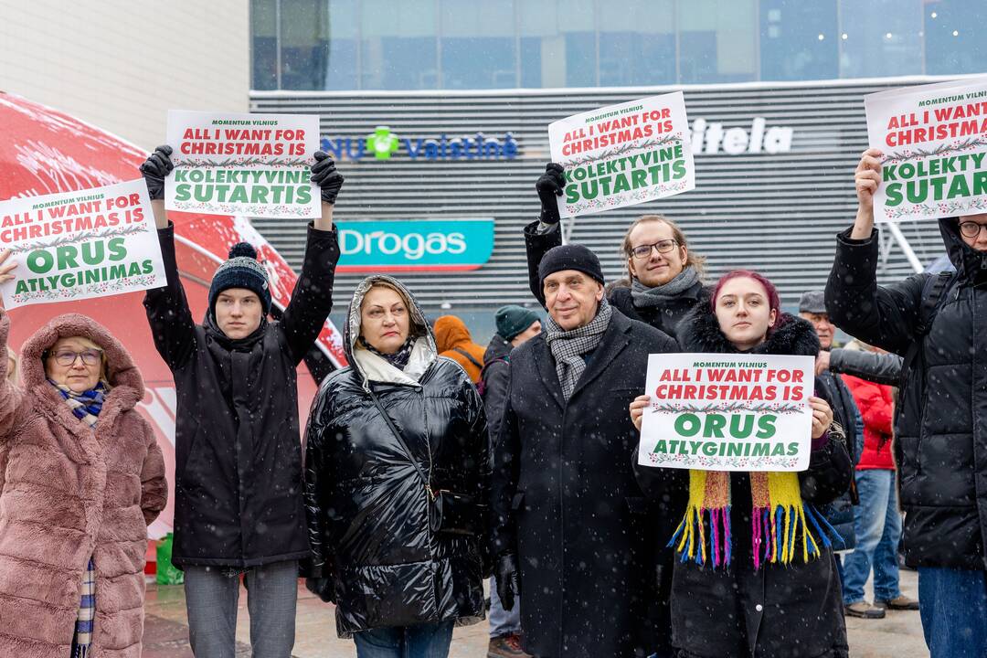 Streikuojančių vairuotojų palaikymo piketas