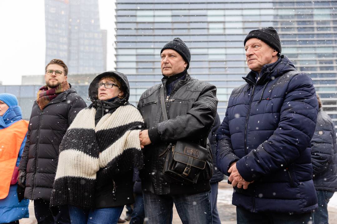 Streikuojančių vairuotojų palaikymo piketas