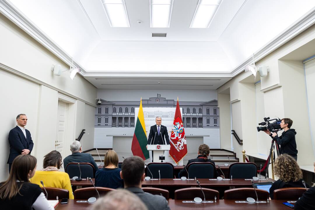 G. Nausėdos spaudos konferencija