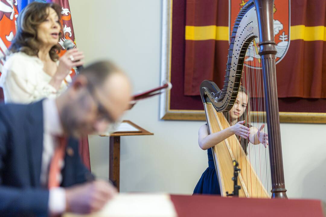 Vilniuje – iškilminga vėliavų pakėlimo ceremonija