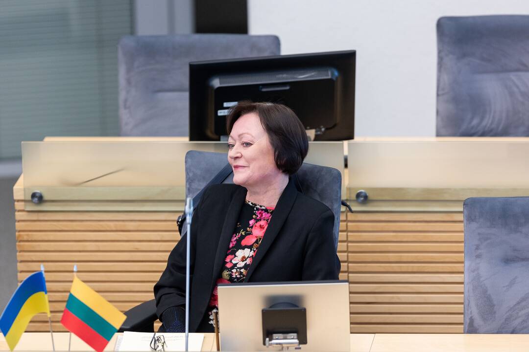 VRK pirmininkė J. Petkevičienė atsakinėjo į Seimo narių klausimus