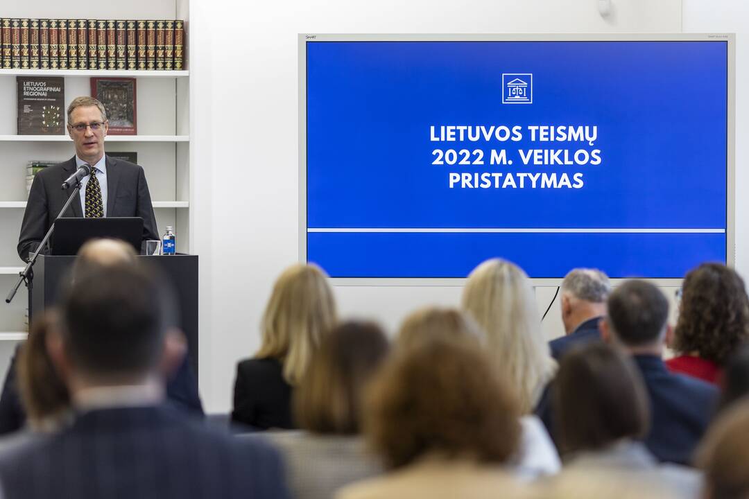 Teismų 2022 metų veiklos pristatymo renginys