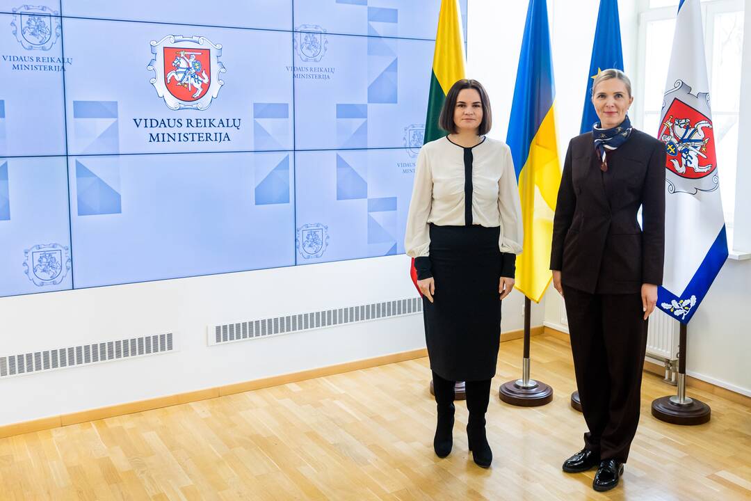 A. Bilotaitės ir S. Cichanouskajos susitikimas