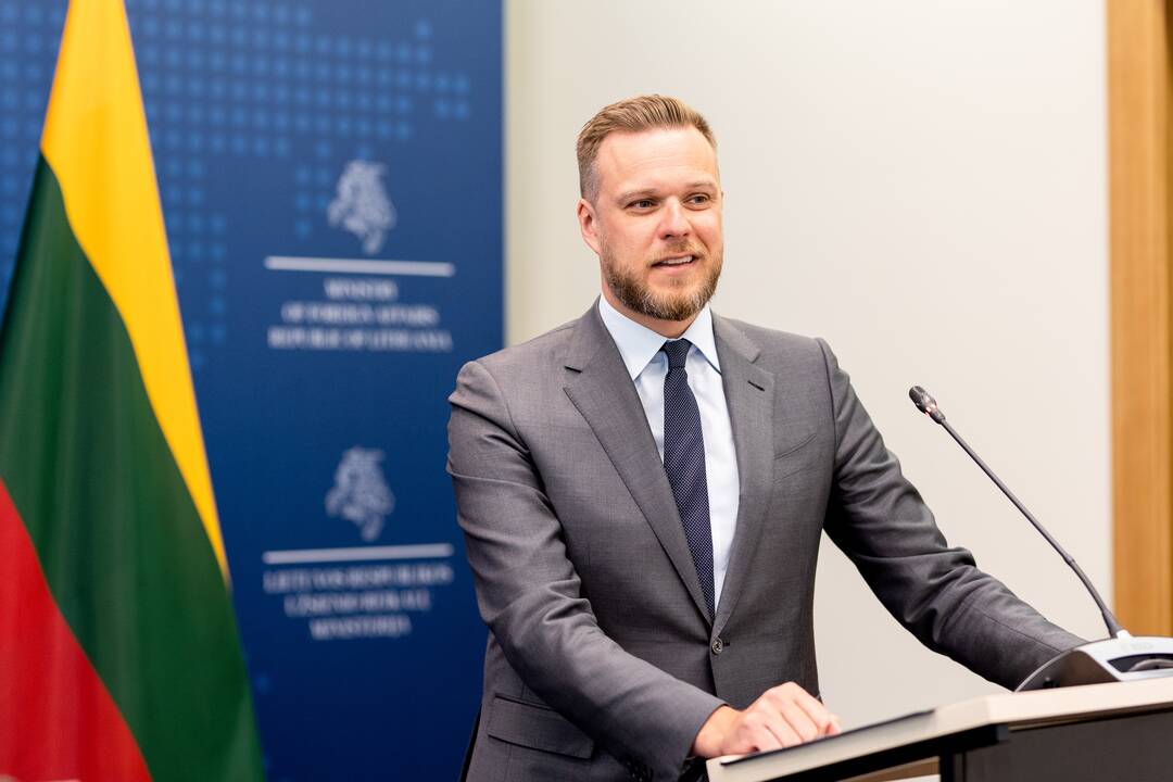 G. Landsbergio ir Estijos ministro spaudos konferencija