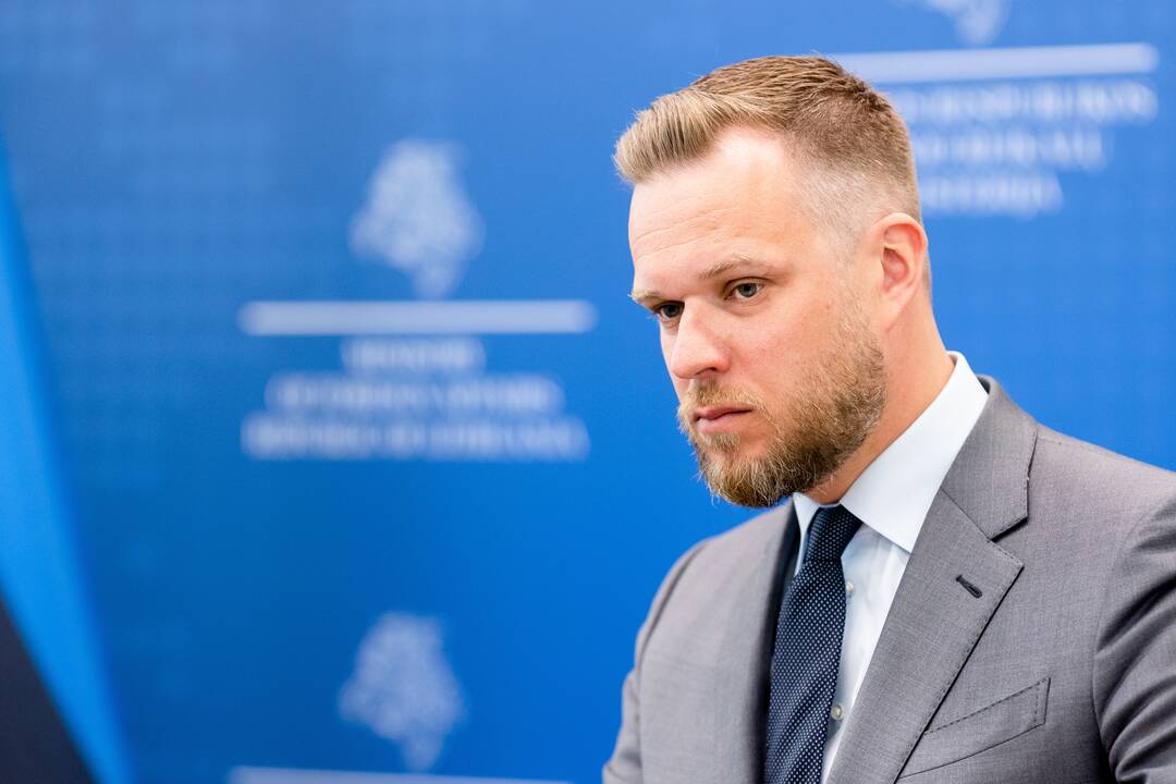 G. Landsbergio ir Estijos ministro spaudos konferencija