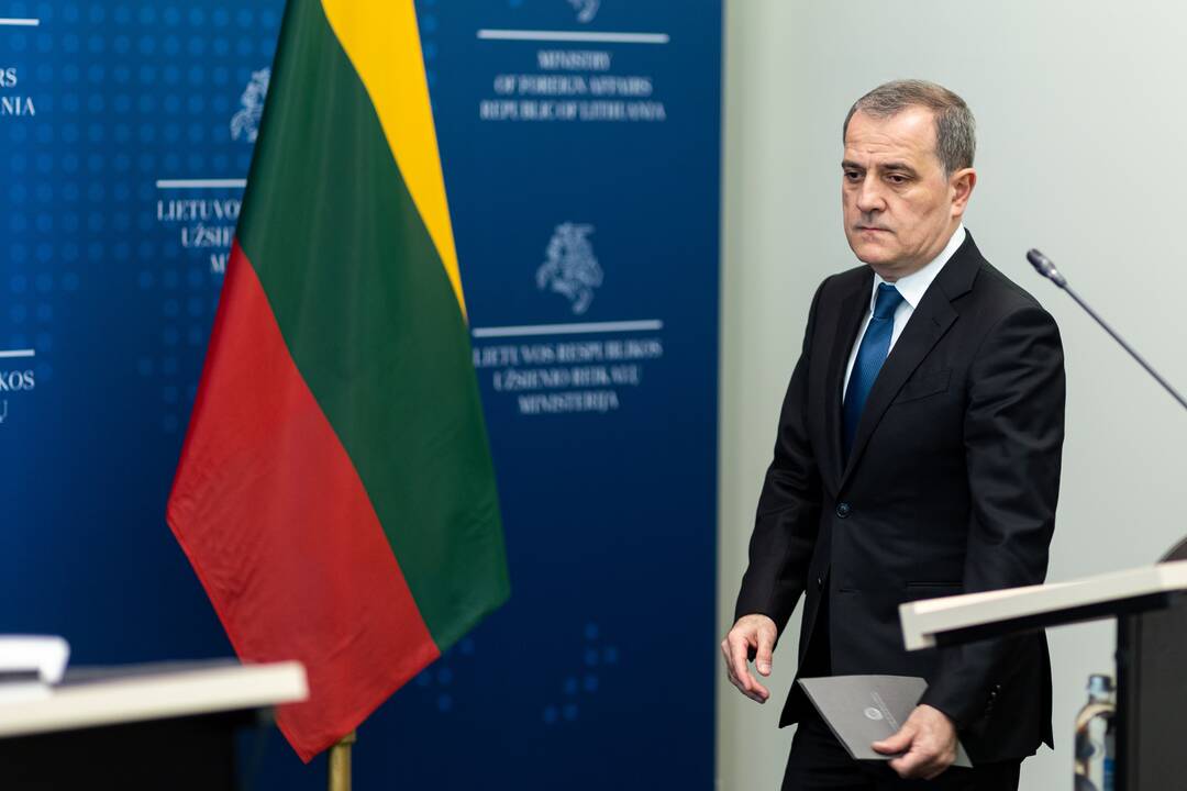 G. Landsbergio ir Azerbaidžano ministro spaudos konferencija