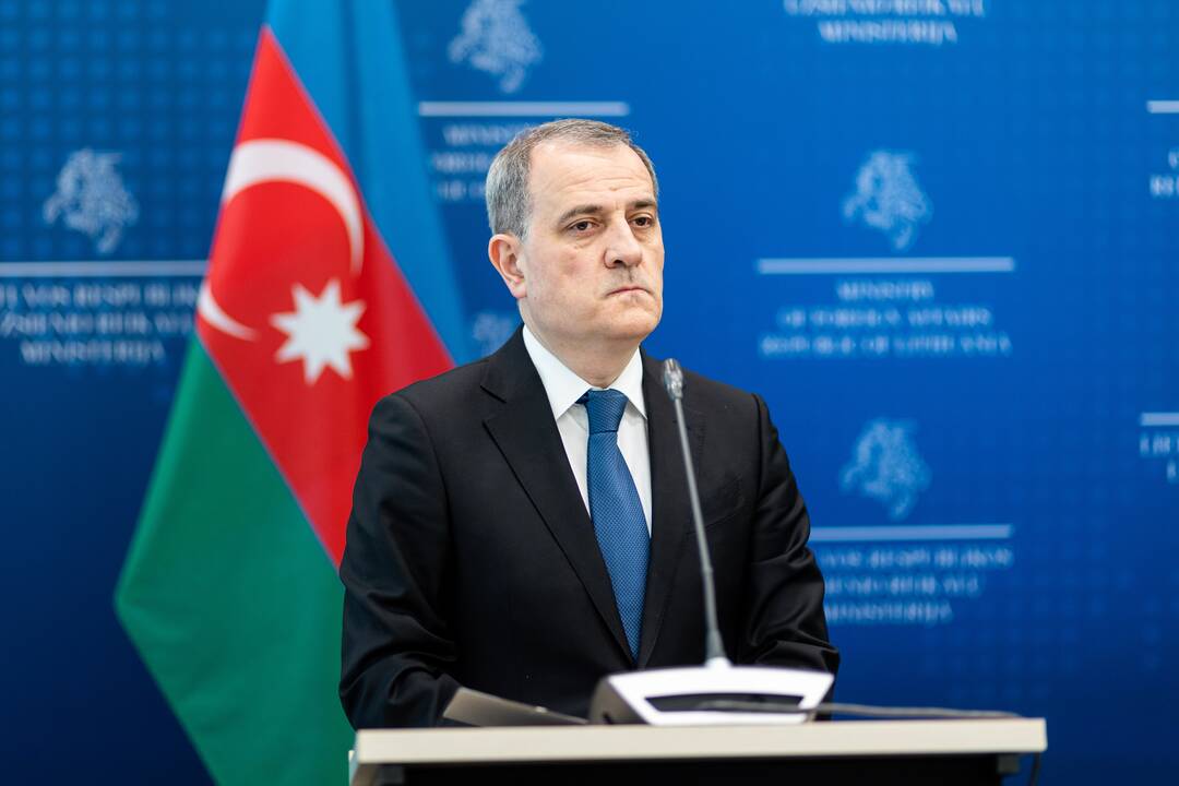 G. Landsbergio ir Azerbaidžano ministro spaudos konferencija