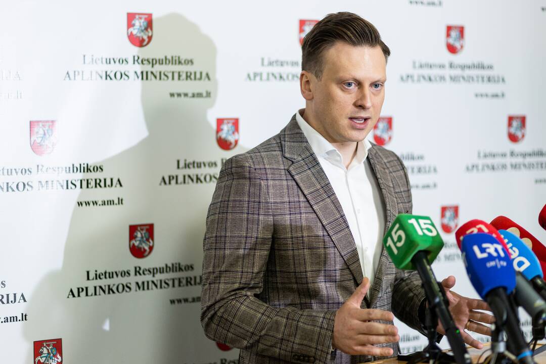 Spaudos konferencija dėl medžių kirtimo