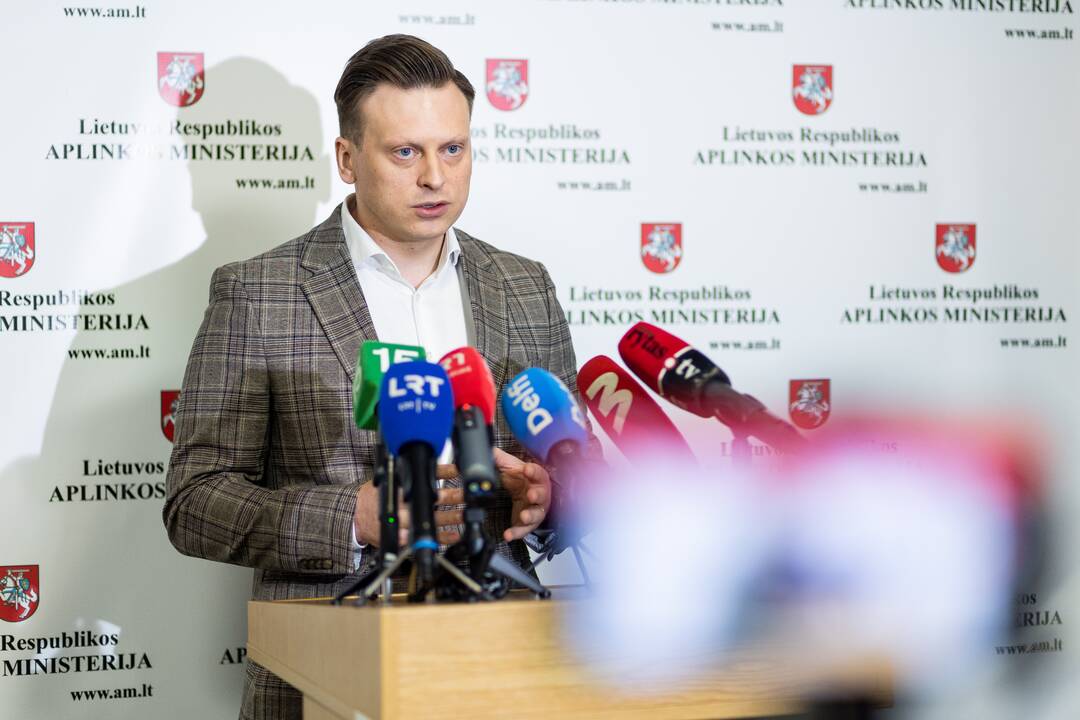 Spaudos konferencija dėl medžių kirtimo