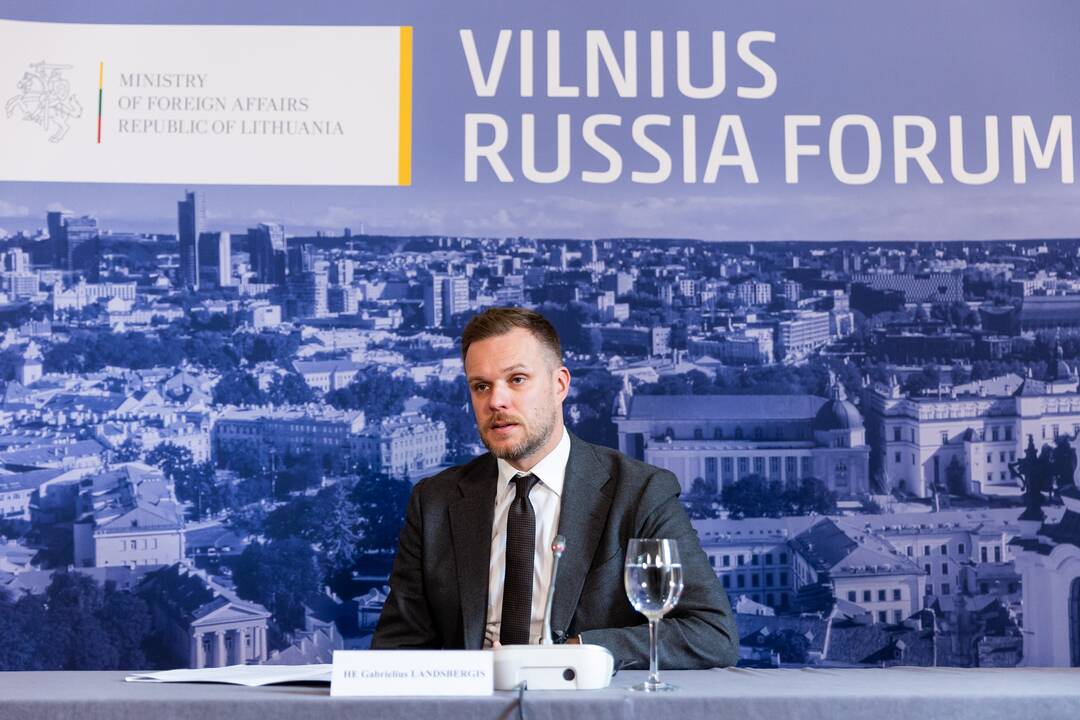 Vilniaus Rusijos forumo spaudos konferencija