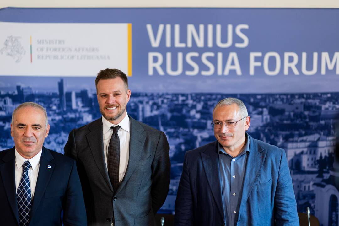 Vilniaus Rusijos forumo spaudos konferencija