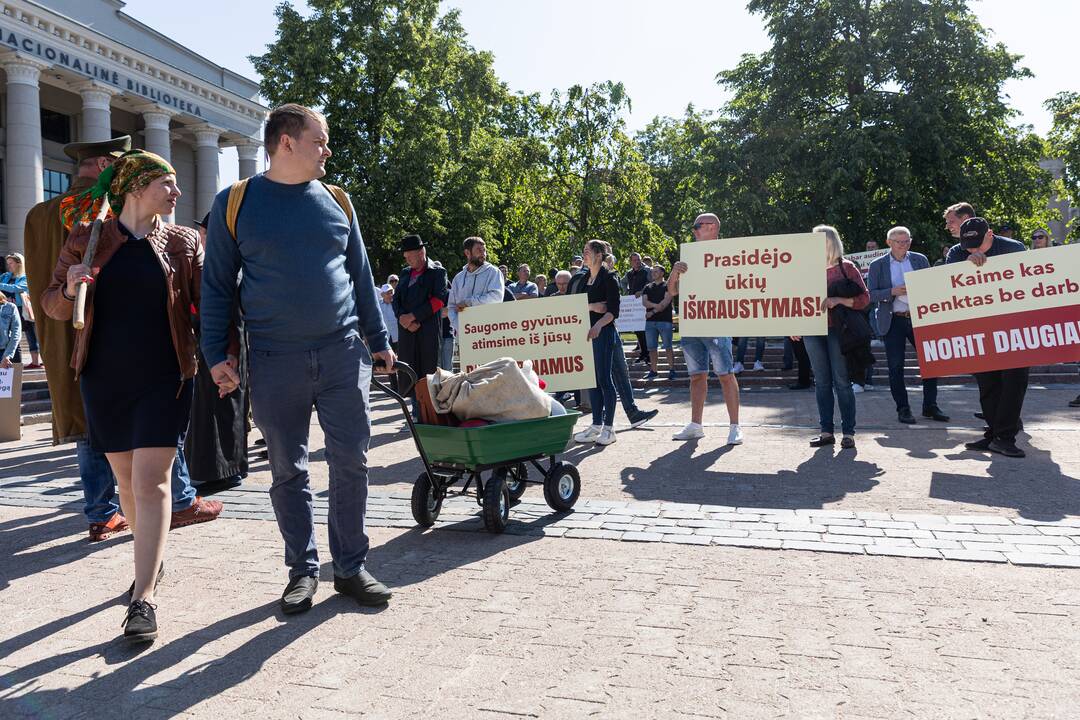 Ūkininkų protestas prie Seimo