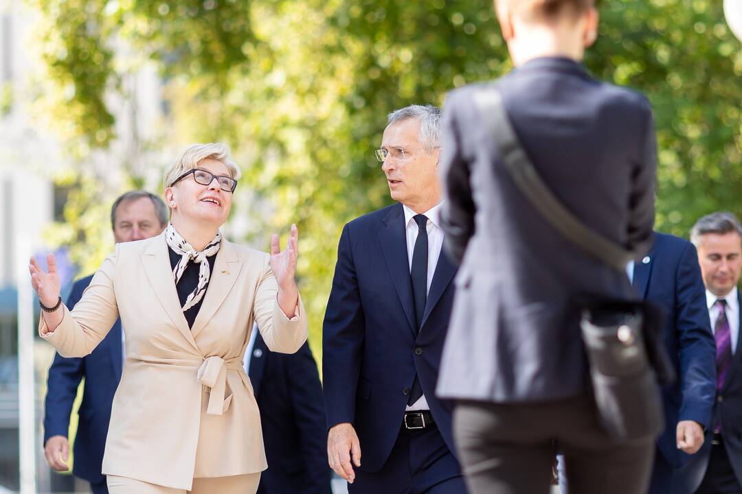 Premjerė susitiko su NATO generaliniu sekretoriumi