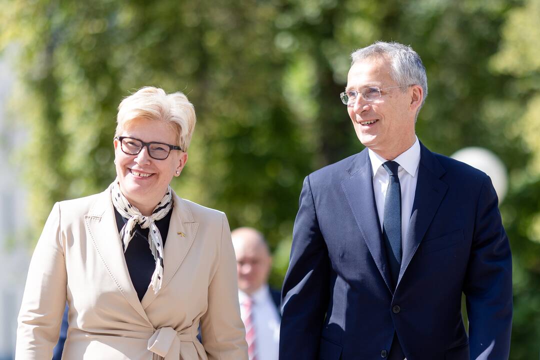 Premjerė susitiko su NATO generaliniu sekretoriumi