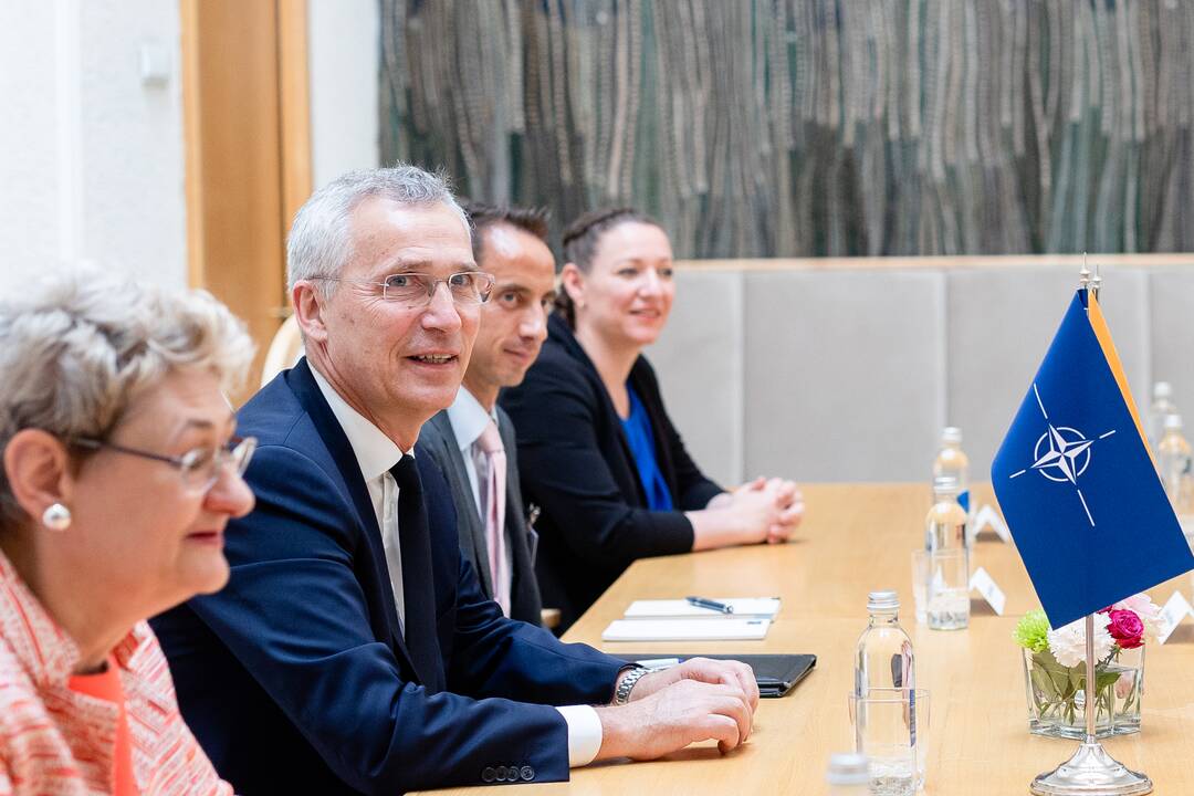 Premjerė susitiko su NATO generaliniu sekretoriumi